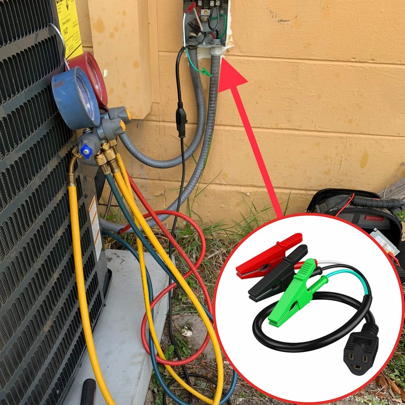 ViewReal Heavy HVAC Adaptor Cord HVAC Tools HVAC Accessories Compatible with Yellow Jacket 69522 Power Extension Cord for Yellow Jacket Gauges Apply to Vacuum Pumps,Breaker Finder(RT250, ET300 and ET310) - Image 5